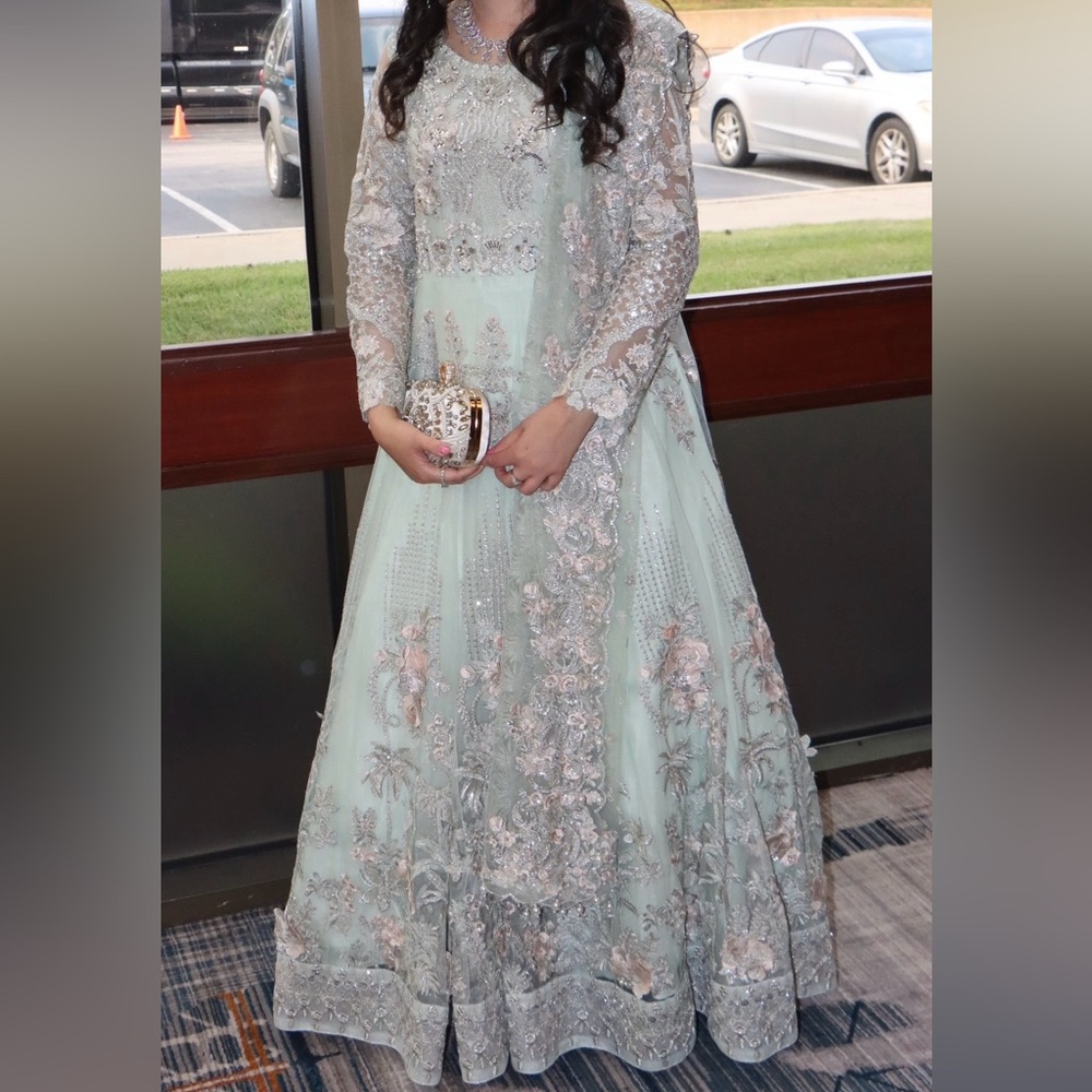 Pakistani/Indian Ready to wear dress with 3d flowers